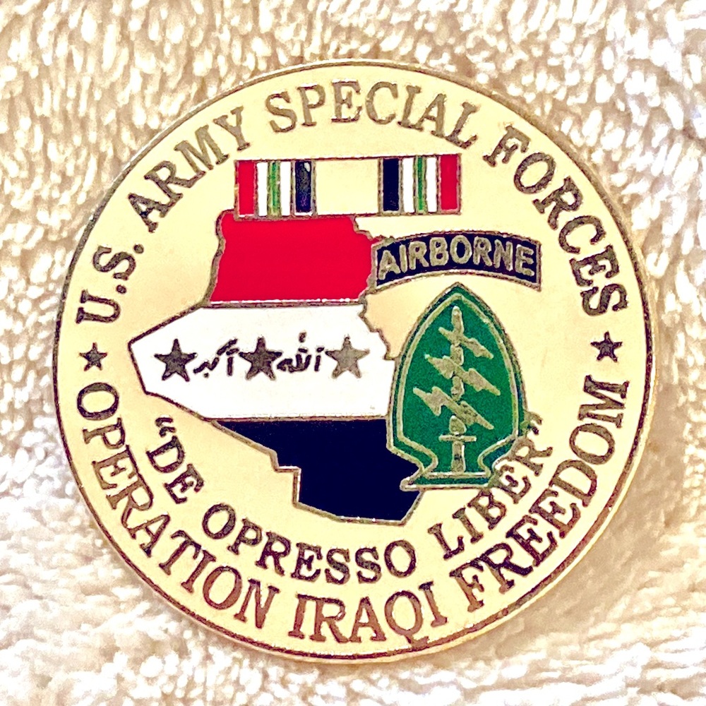 U.S. Army Special Forces-Operation Enduring Freedom Hat / Lapel Pin